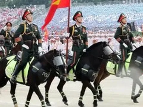 Lạng Sơn lần đầu diễu hành Kỵ binh dịp Quốc khánh