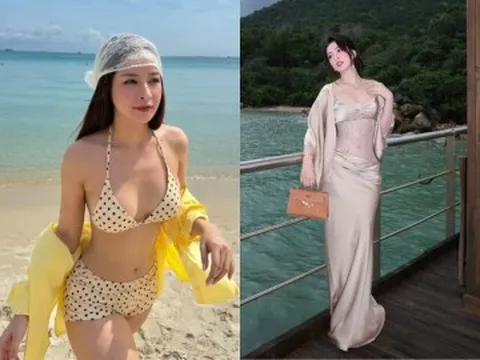 Hot girl Hà thành diện bikini khoe eo thon cùng làn da trắng bóc, chăm xách túi nửa tỷ đi khắp nơi