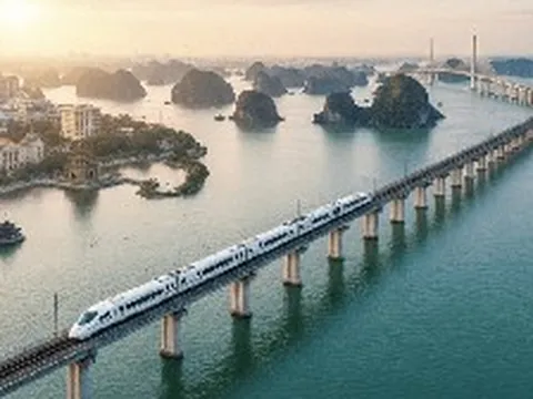Không chỉ làm siêu đường sắt tốc độ 350km/h, tỷ phú Phạm Nhật Vượng còn cho xây 9 cầu vượt sông, 11 cầu cạn, dự kiến 2028 người Việt đi từ VEC tới Hạ Long chỉ mất 23 phút