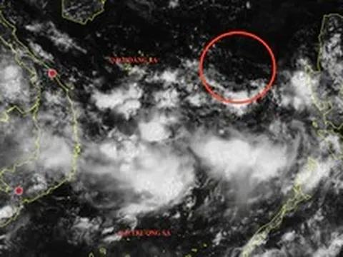 Xuất hiện vùng áp thấp trên Biển Đông