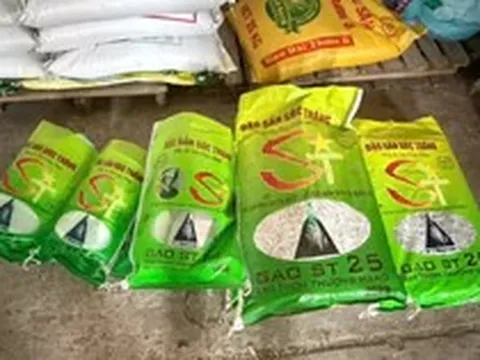 Khởi tố vụ bắt hơn 7 tấn gạo giả mạo nhãn hiệu ST25