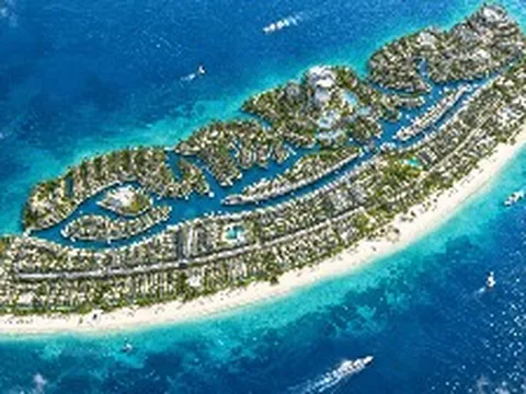Ông Phạm Nhật Vượng tiếp tục cho xây hòn đảo mang tên "Mặt trời" bên bờ biển Nam Bộ: Quy hoạch cho hơn 53.000 người, làm 77km đường, tương tự mô hình Qatar, UAE đã làm từ lâu