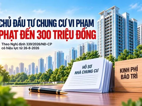 Chủ đầu tư chung cư vi phạm-Phạt cao nhất đến 300 triệu đồng