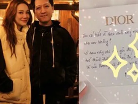 Bức thư Trường Giang viết trên giấy Dior gửi vợ: Suy tính tương lai sau những món quà trăm triệu