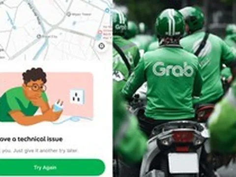 Grab bất ngờ gặp lỗi, người dùng không thể đặt xe