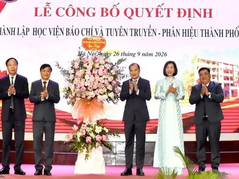 Thành lập Phân hiệu Học viện Báo chí và Tuyên truyền tại TP.Huế