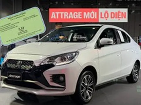 Mitsubishi Attrage mới lộ thông số tại Việt Nam: 2 phiên bản, 'uống' xăng nhỉnh hơn, dễ ra mắt năm nay