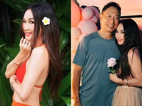 Diễn viên Ôn Bích Hà tình tứ chồng đại gia, thân hình quyến rũ tuổi 60 gây chú ý