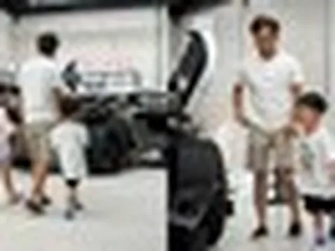 Đàm Thu Trang bận đi sắm đồ nội thất, Cường Đô La trông con đúng chuẩn nhà giàu, đưa con đi ngắm siêu xe mới chịu