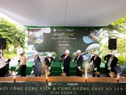 Palm City khởi công công viên ven sông, đưa gần 3 km mặt nước vào đời sống đô thị