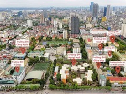Một đoạn đường chưa đầy 2km ở Hà Nội tập trung hàng loạt trường đại học lớn, cùng nhiều dự án bất động sản, có nút giao ba tầng, metro chạy dọc tuyến