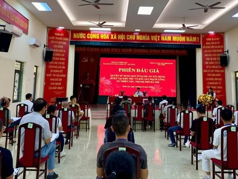 Xã Thiên Lộc: Thu hơn 55 tỷ đồng từ phiên đấu giá đất tại Mạch Lũng