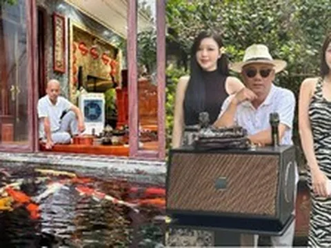 Nam nghệ sĩ đình đám bán loa đài ở đường Kim Giang, Hà Nội