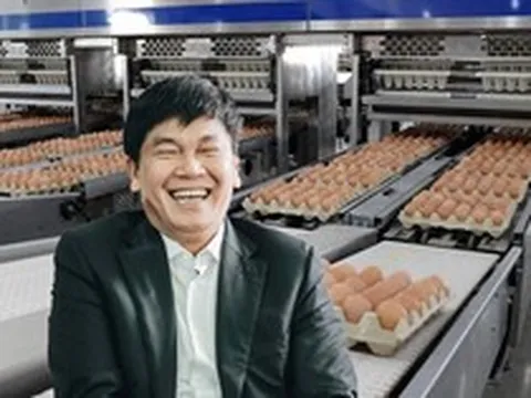 Công ty của tỷ phú Trần Đình Long bán gần 1 triệu quả trứng gà mỗi ngày, đưa hàng sang cả Lào và Campuchia