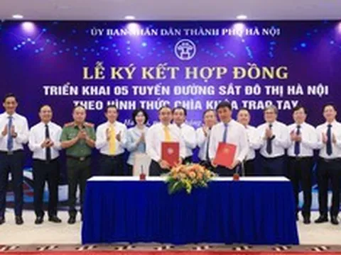 Hà Nội triển khai 5 tuyến đường sắt đô thị, phấn đấu hoàn thành vào năm 2030
