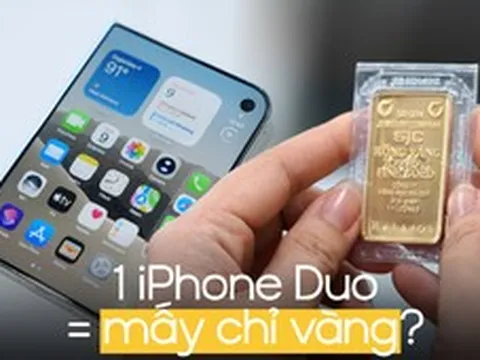 1 chiếc iPhone Duo bằng mấy chỉ vàng SJC?