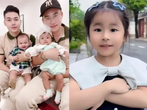 Cặp bố bỉm hot miền Tây Thanh Đoàn Hà Trí Quang thụ tinh ống nghiệm, con song sinh giờ lớn phổng phao, mỗi bé giống một...