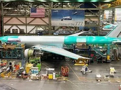Dừng sản xuất máy bay 777 gần 2 tháng: Boeing lao đao vì thiếu 1 linh kiện quan trọng, thiệt hại lên tới hơn 168 tỷ đồng/ngày