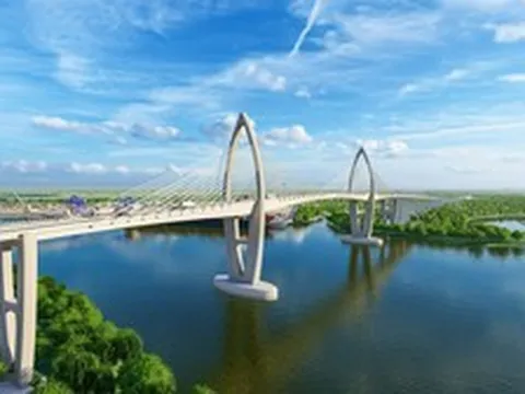 Việt Nam đang xây cây cầu gần 5.000 tỷ đồng, có nhịp chính dài 250m, trụ tháp cao tương đương tòa nhà 40 tầng: Nằm trên trục giao thông kết nối tới siêu đô thị lấn biển rộng 2.870 ha của tỷ phú Phạm Nhật Vượng