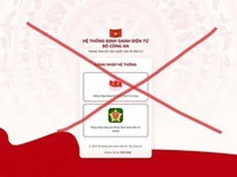 Cảnh báo website giả mạo hệ thống định danh điện tử VNeID nhằm đánh cắp dữ liệu