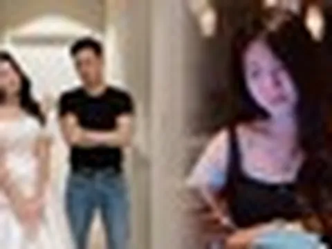 Phản ứng đáng yêu của con gái Mạnh Trường khi xem cảnh bố hôn bạn diễn